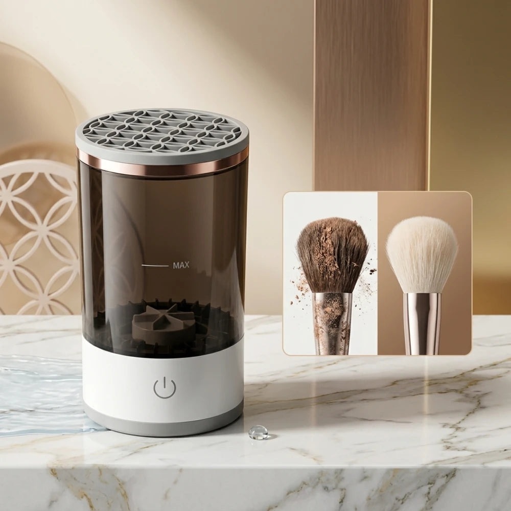 Automatic Makeup Brush Cleaner | Deep Cleans and Dries All Brush Types in Just Minutes for Flawless Application