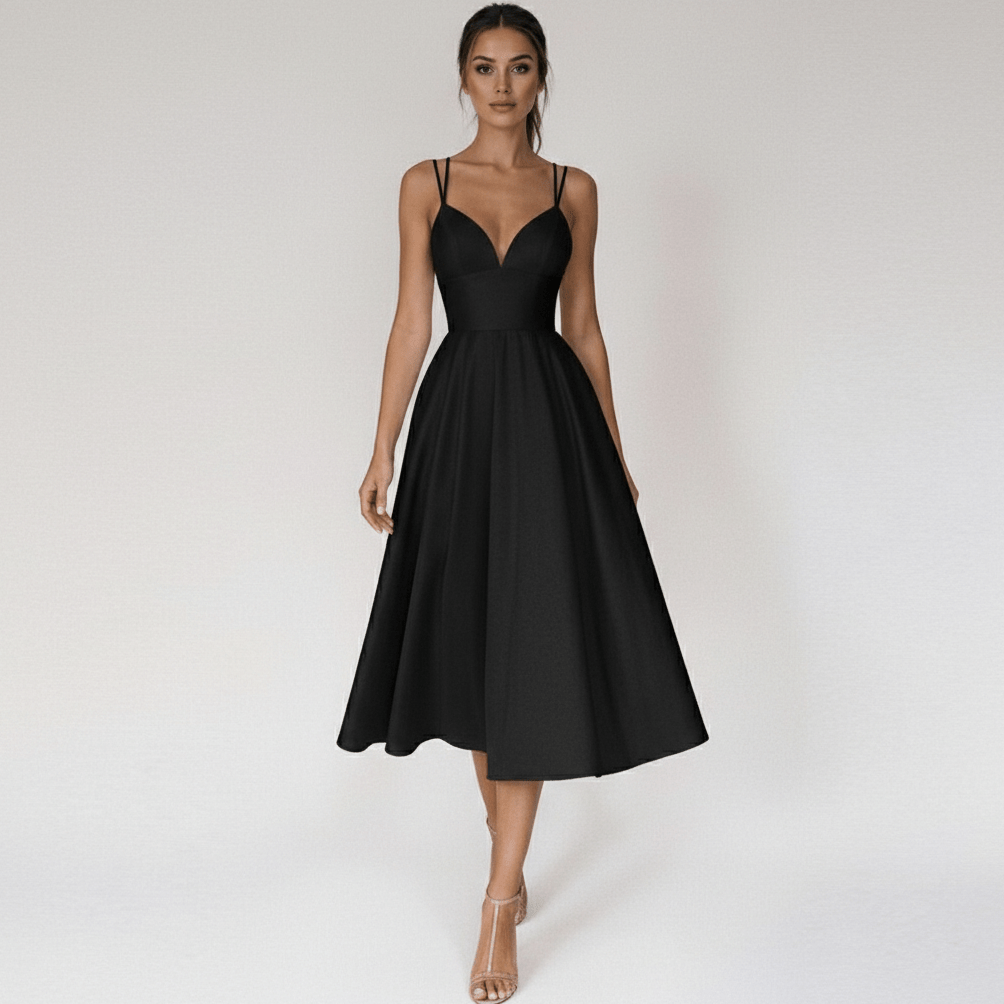 Bettina Sweetheart Neck Cocktail Dress with Spaghetti Straps