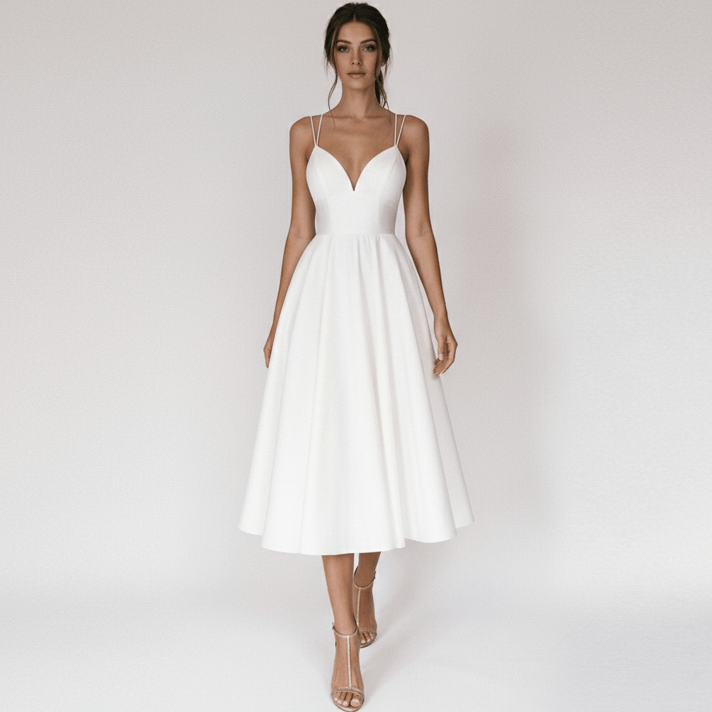 Bettina Sweetheart Neck Cocktail Dress with Spaghetti Straps