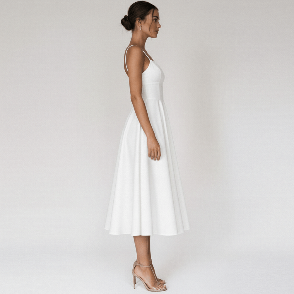 Bettina Sweetheart Neck Cocktail Dress with Spaghetti Straps