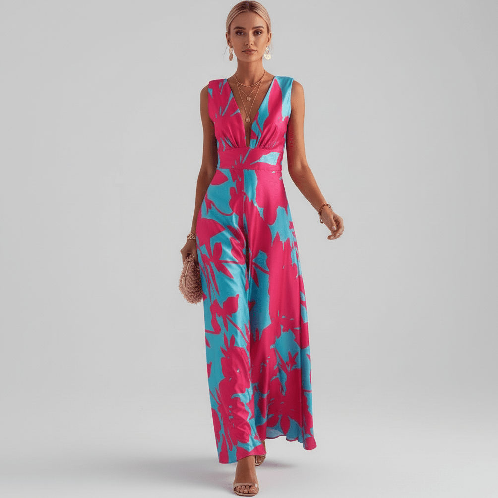 Jaida Elegant Maxi Wedding Guest Dress for Women