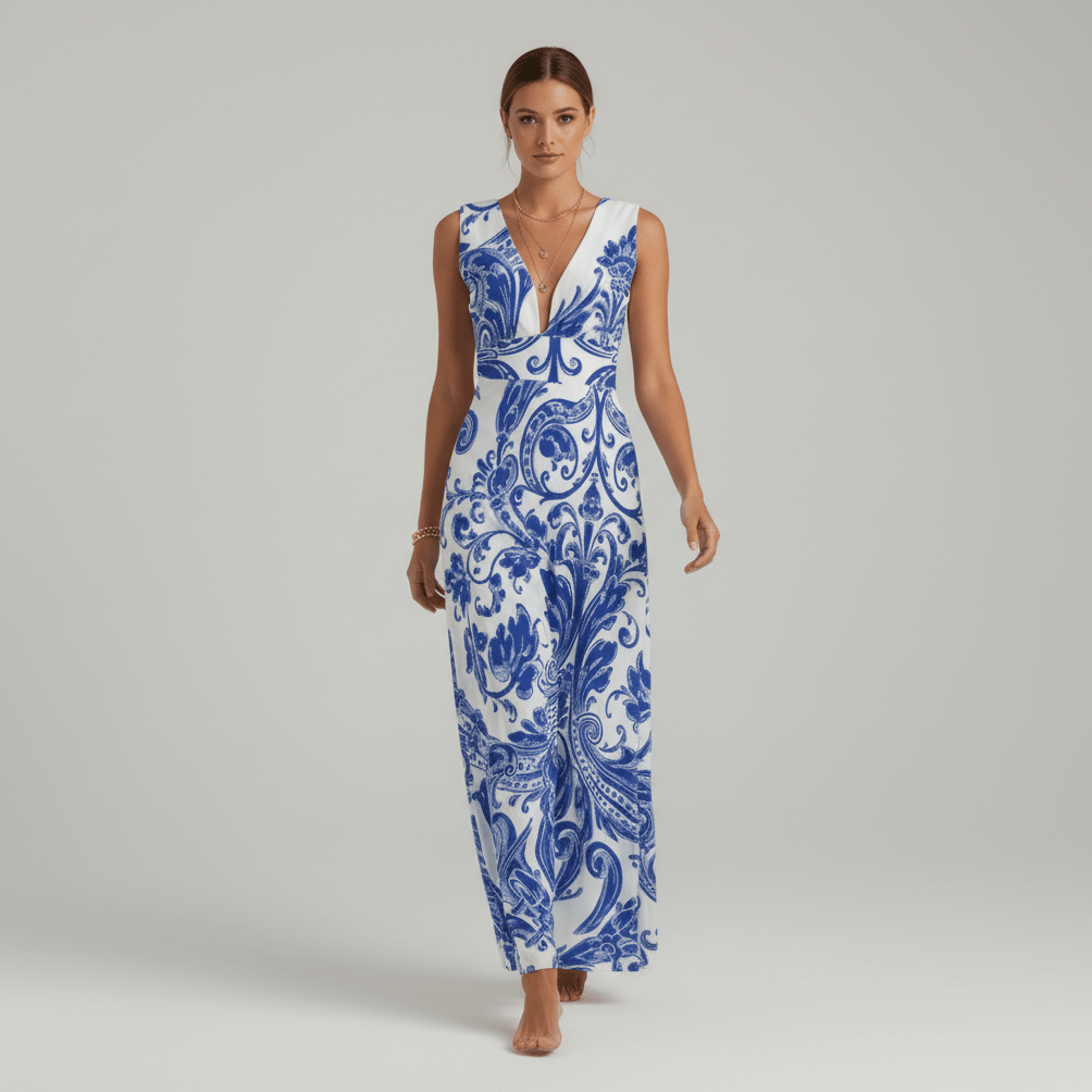 Jaida Elegant Maxi Wedding Guest Dress for Women