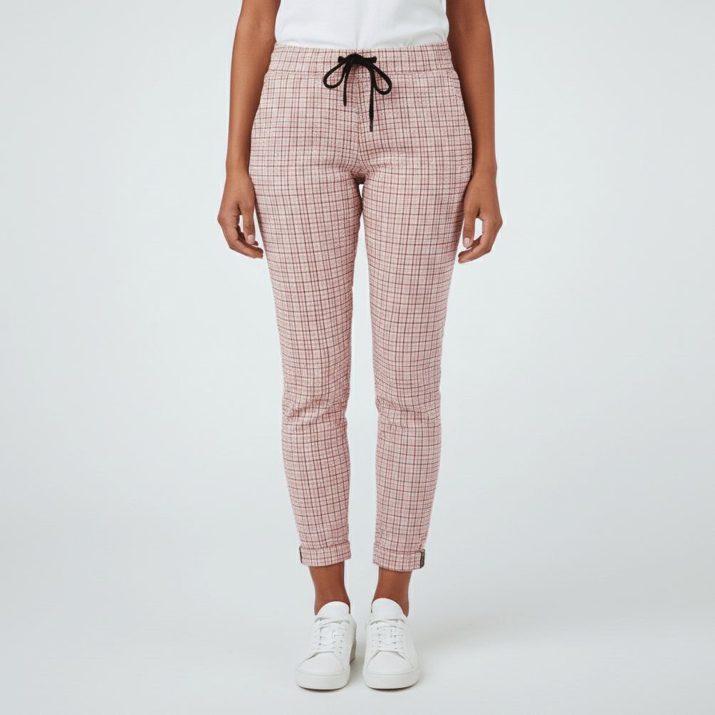 Moya Two Piece Set Plaid Blazer and Slim Fit Pants