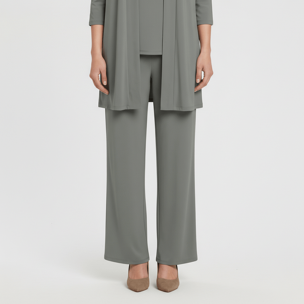 Ruth Two Piece Set Open Front Cardigan and Wide-Leg