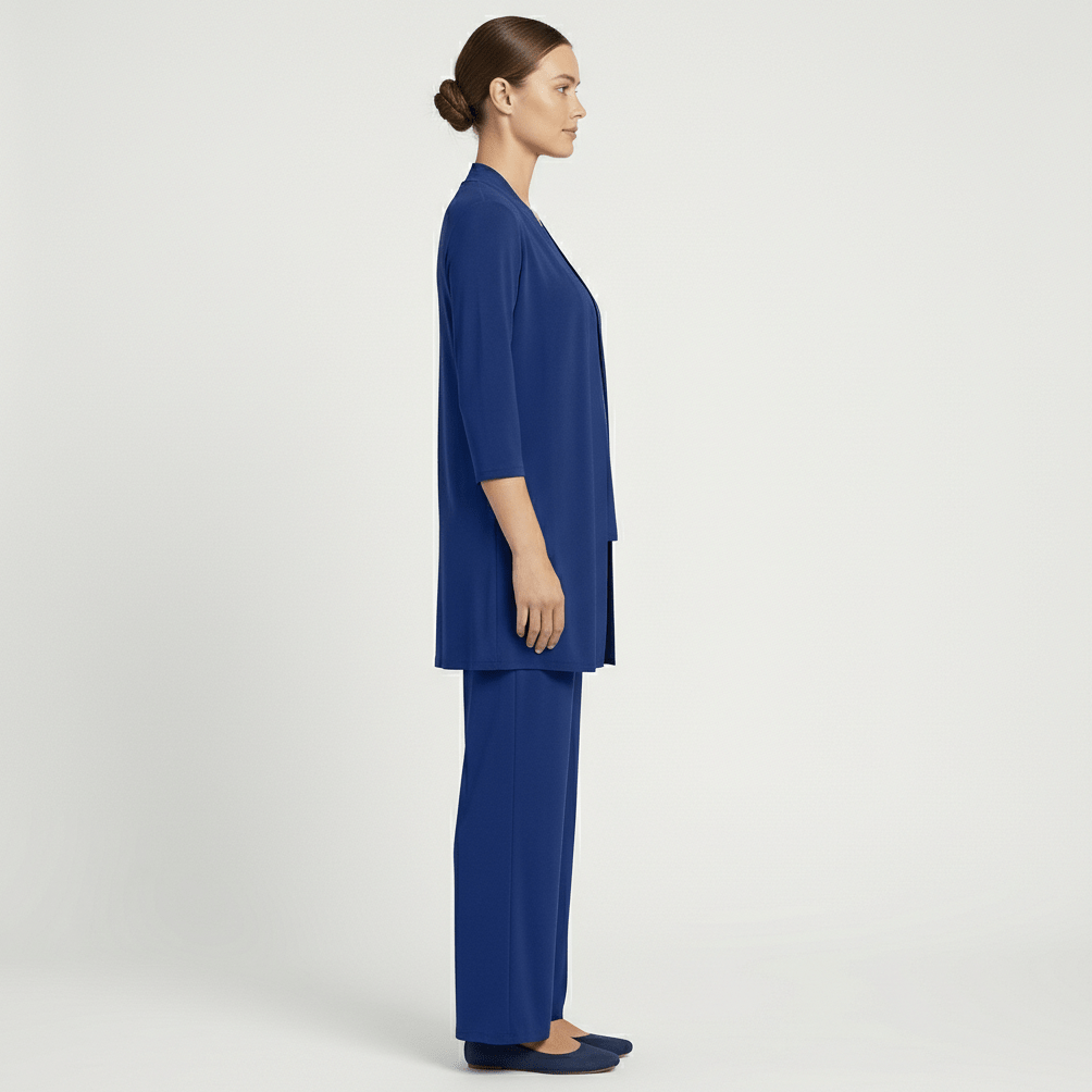 Ruth Two Piece Set Open Front Cardigan and Wide-Leg