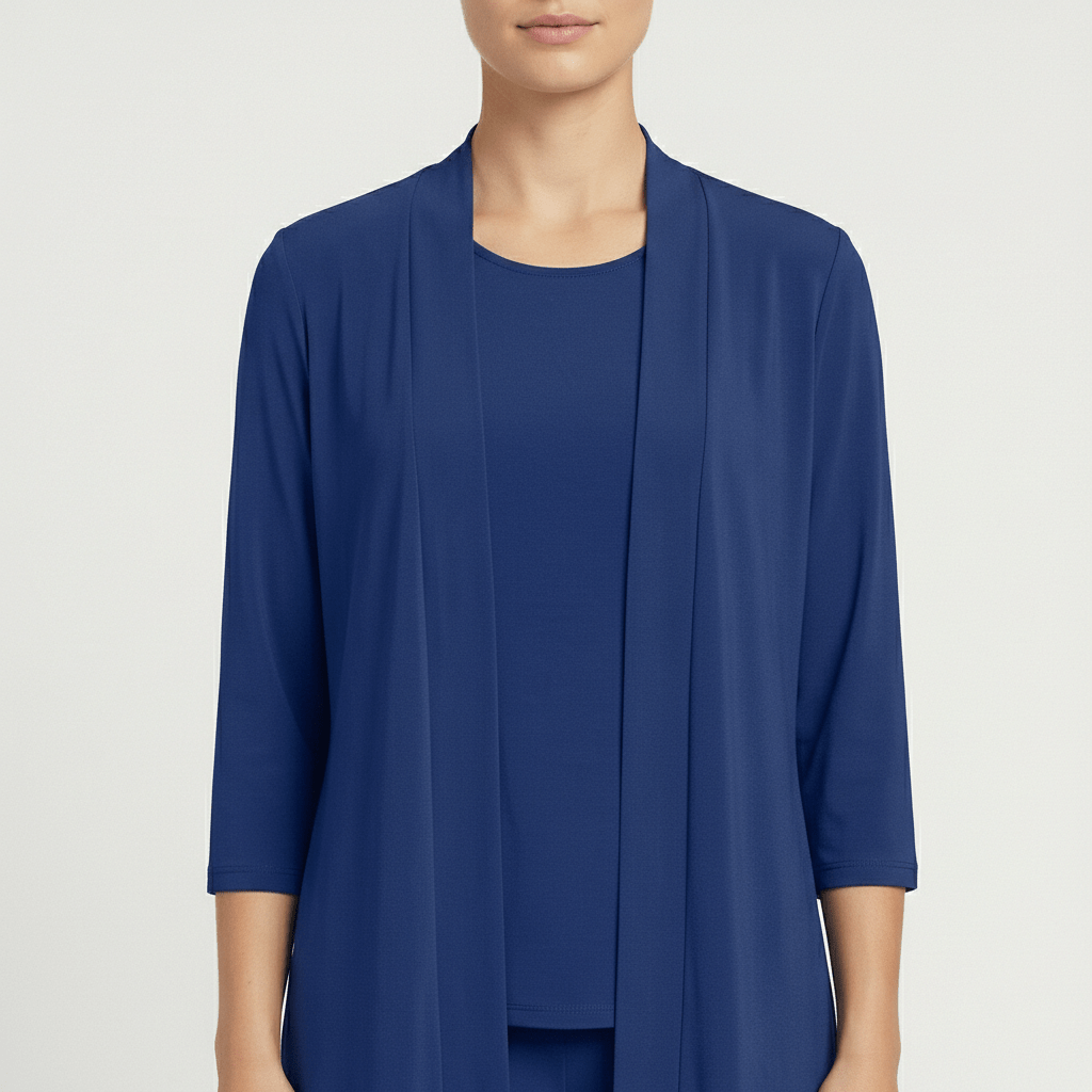 Ruth Two Piece Set Open Front Cardigan and Wide-Leg