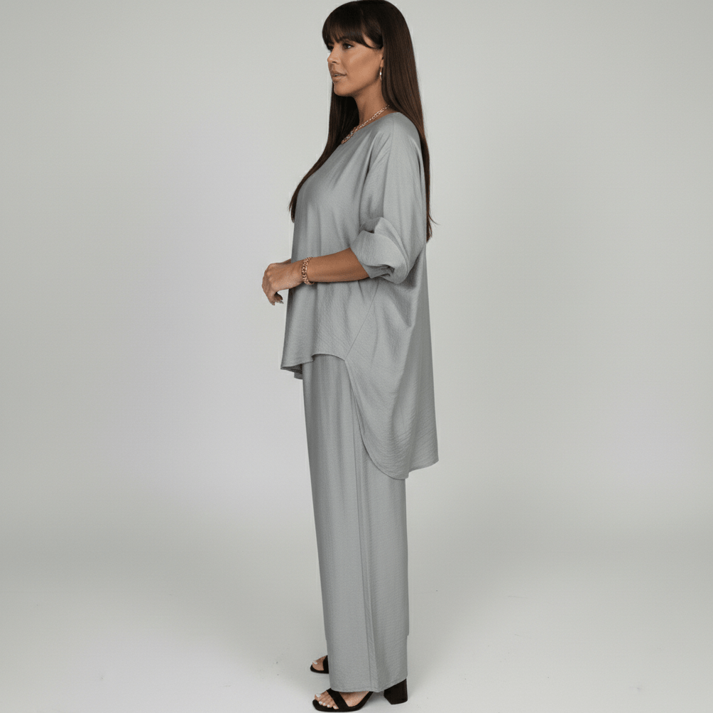 Susannah Two Piece Set Loose Top and Wide Leg Pants