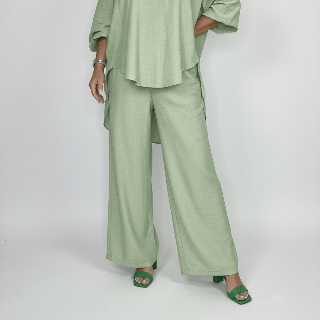 Susannah Two Piece Set Loose Top and Wide Leg Pants
