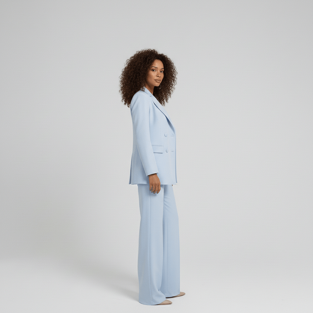 Tracy Two Piece Set Blazer and High Waist Wide Leg Pants