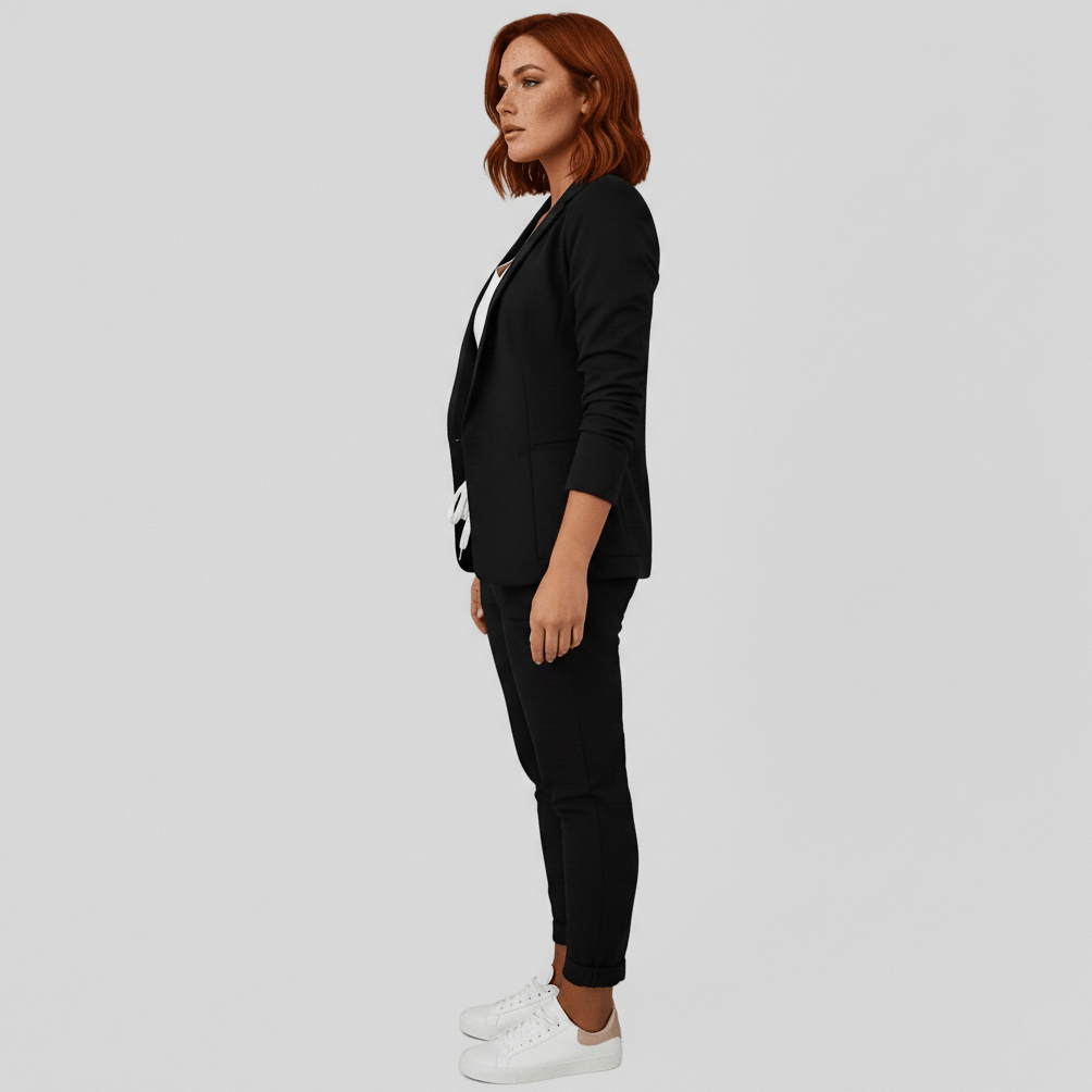 Zoya Two Piece Set Blazer and Jogger Pants for Women