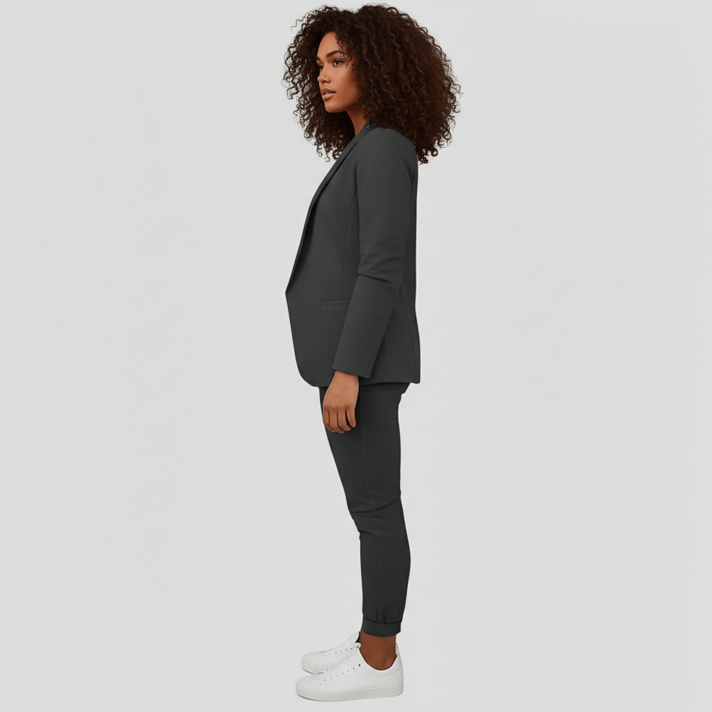 Zoya Two Piece Set Blazer and Jogger Pants for Women