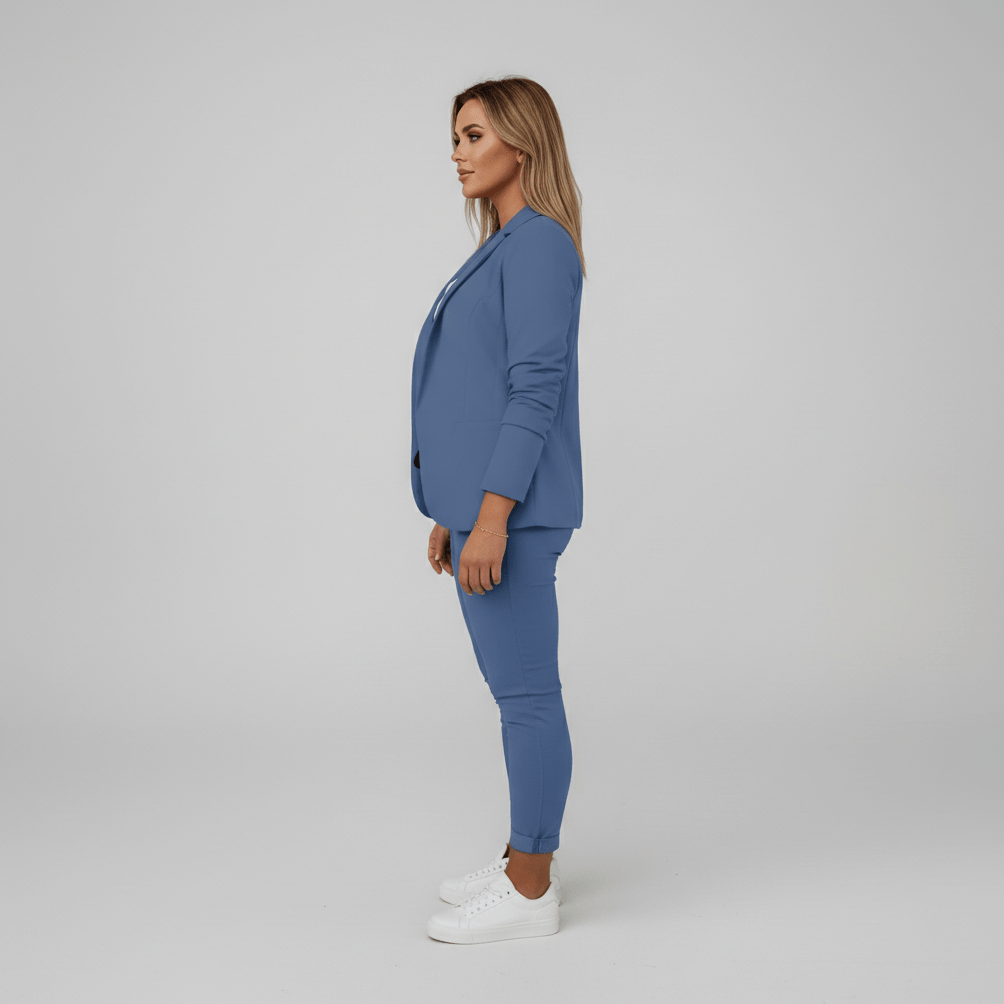 Zoya Two Piece Set Blazer and Jogger Pants for Women