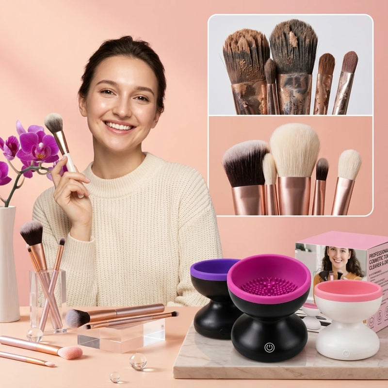Makeup Brush Cleaner | Deep Cleans and Restores Flawless Brushes in Just 30 Seconds