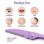 Facial Body Hair Razor | Eliminates Peach Fuzz and Facial Hair in 4 Seconds for Flawless Skin