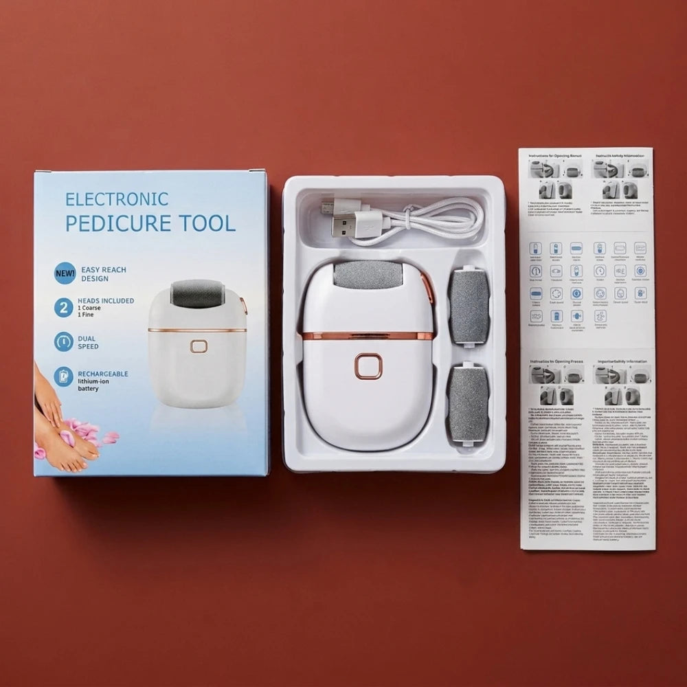 Electronic Pedicure Tool | Achieves Salon-Smooth Heels in Just 60 Seconds