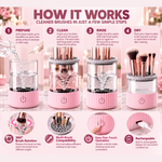 Automatic Makeup Brush Cleaner | Pristine Professional Results in 60 Seconds — Clinically Proven Effective