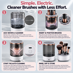Electric Makeup Brush Cleaner | Restore Your Brush Investment in Seconds — Professional-Grade Technology
