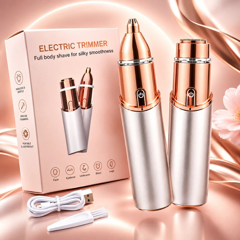 Electric Trimmer 2 IN 1 | Effortlessly Erases Unwanted Facial & Body Hair in Seconds with Zero Irritation