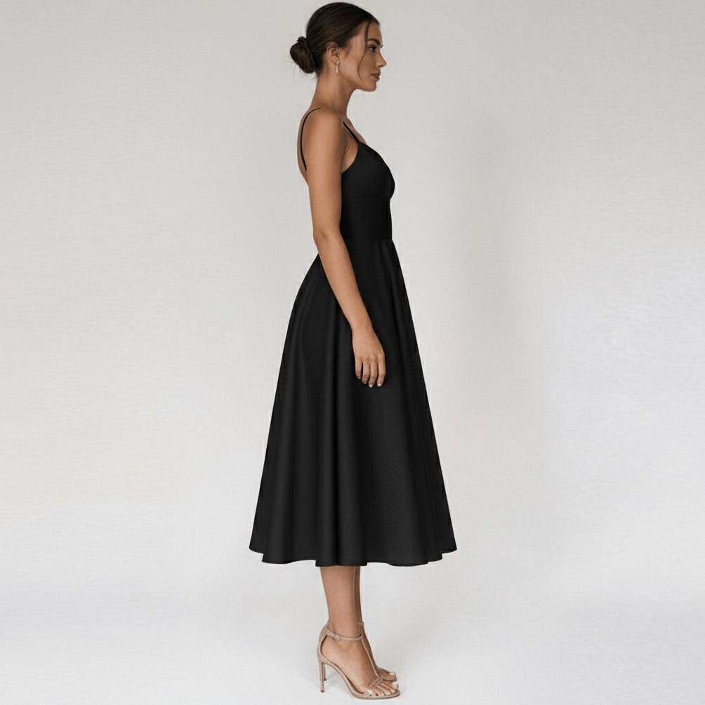 Bettina Sweetheart Neck Cocktail Dress with Spaghetti Straps
