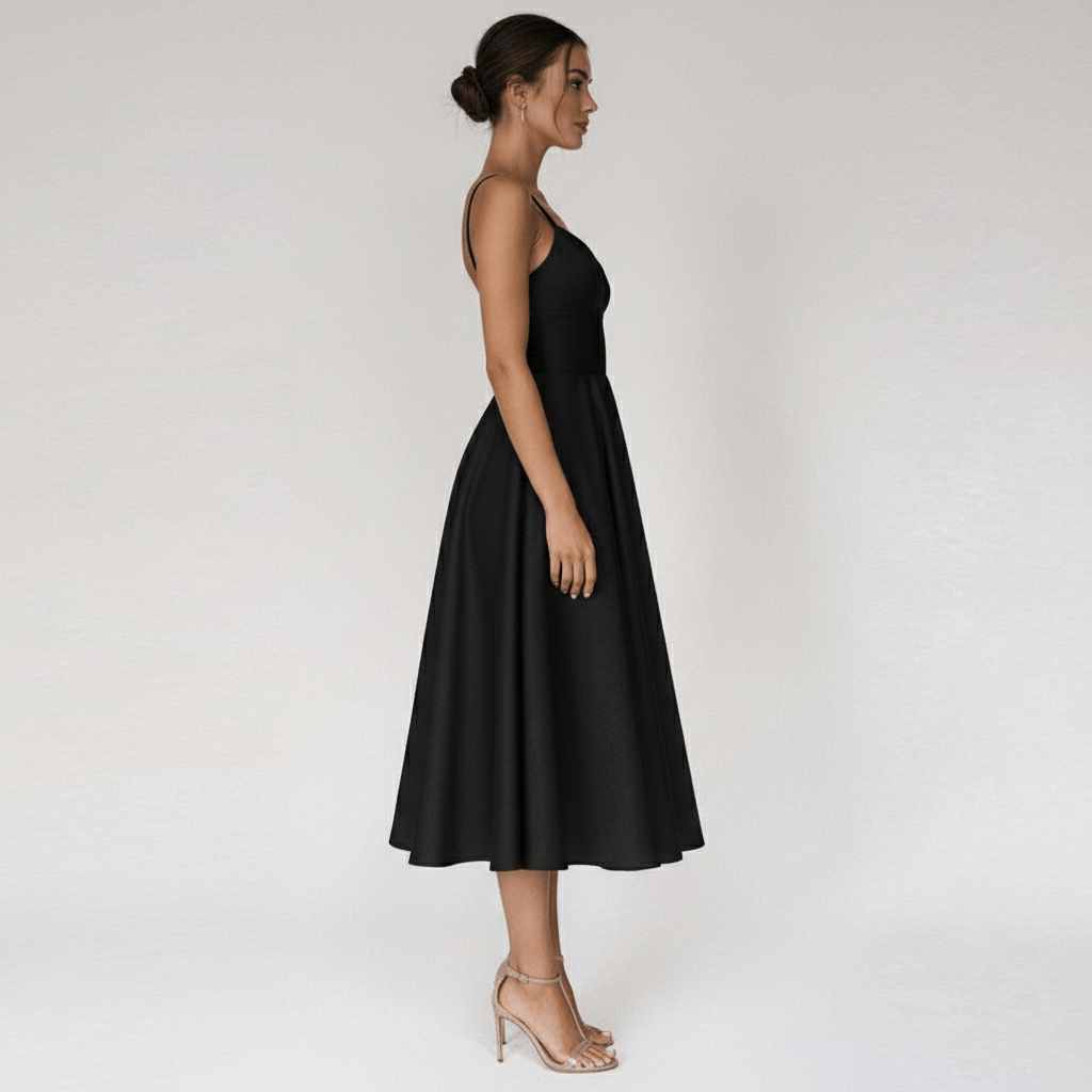 Bettina Sweetheart Neck Cocktail Dress with Spaghetti Straps