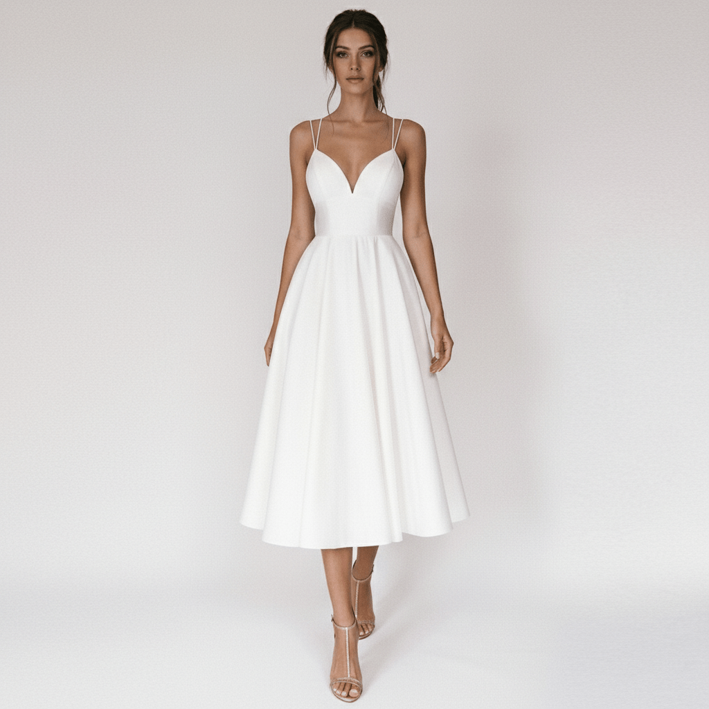 Bettina Sweetheart Neck Cocktail Dress with Spaghetti Straps