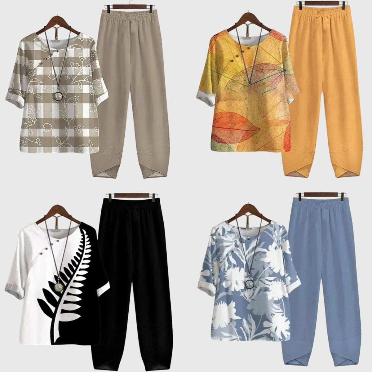 Hallie Printed Top and Trouser Co-ord Set for Women