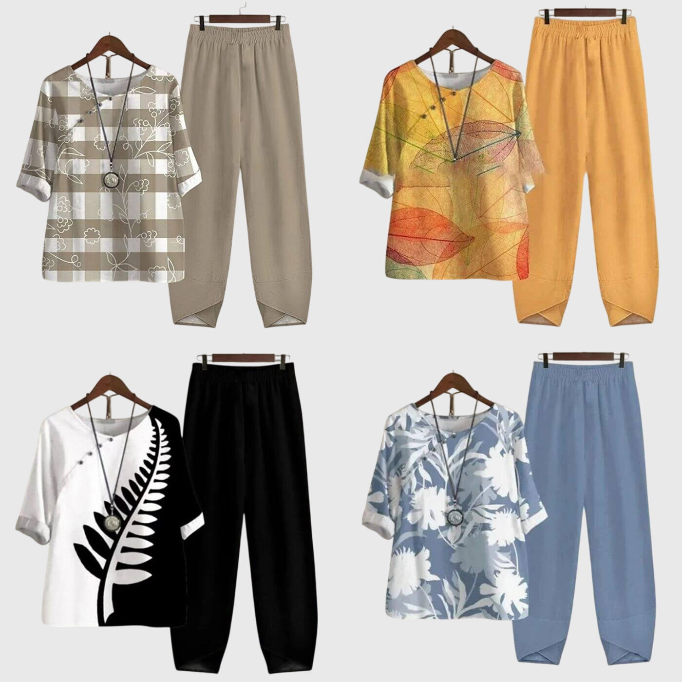 Hallie Printed Top and Trouser Co-ord Set for Women
