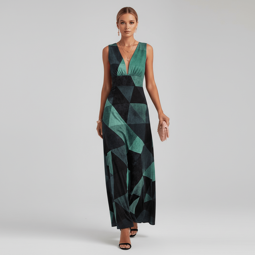 Jaida Elegant Maxi Wedding Guest Dress for Women