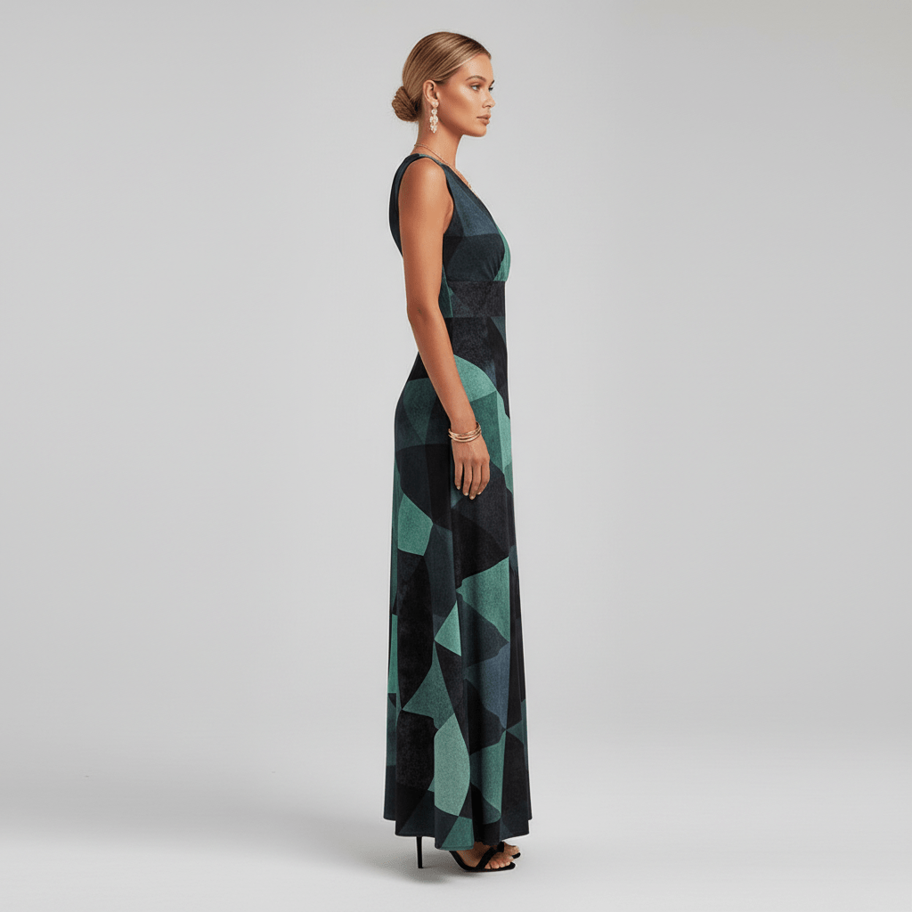 Jaida Elegant Maxi Wedding Guest Dress for Women
