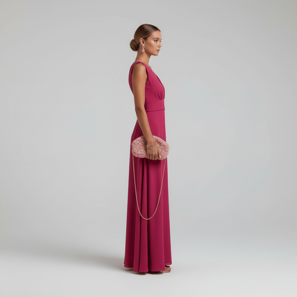 Jaida Elegant Maxi Wedding Guest Dress for Women
