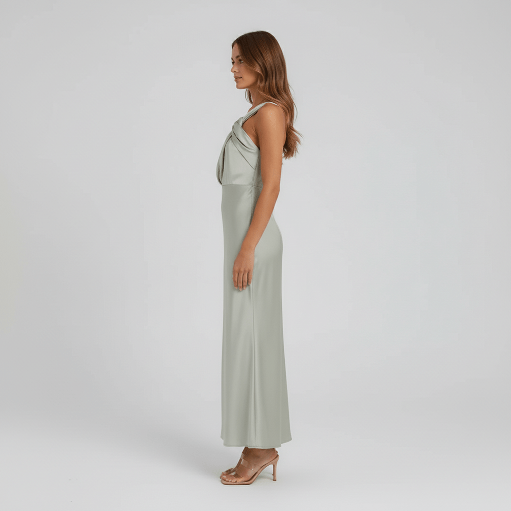Juliana Elegant Satin Wedding Guest Dress for Women