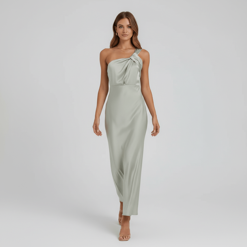 Juliana Elegant Satin Wedding Guest Dress for Women