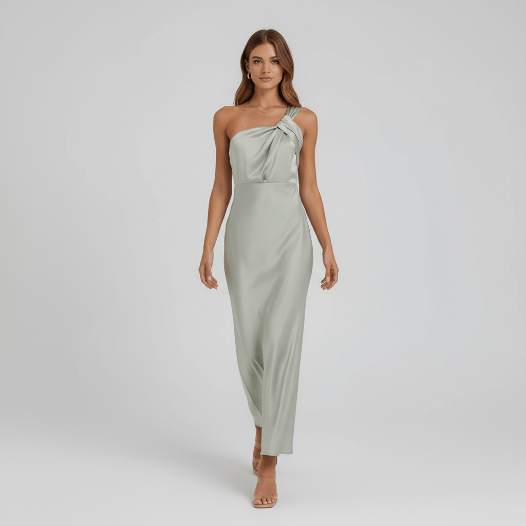 Juliana Elegant Satin Wedding Guest Dress for Women
