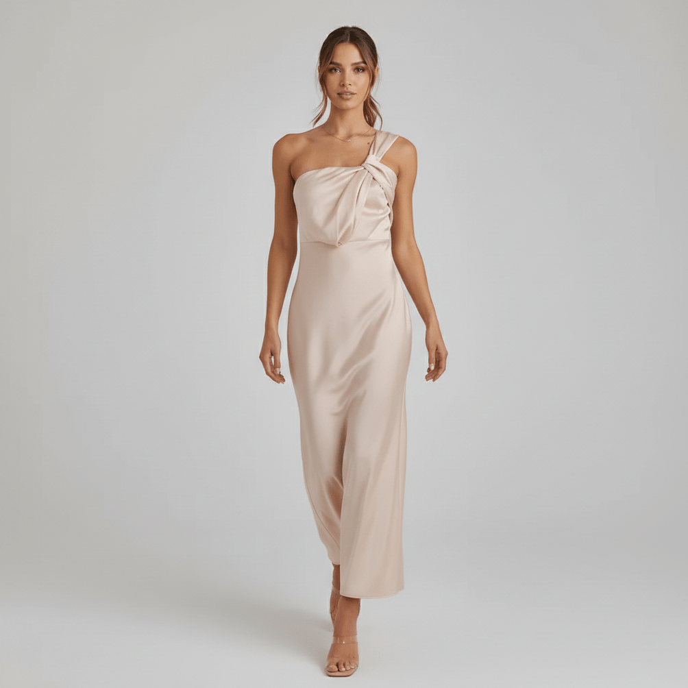 Juliana Elegant Satin Wedding Guest Dress for Women