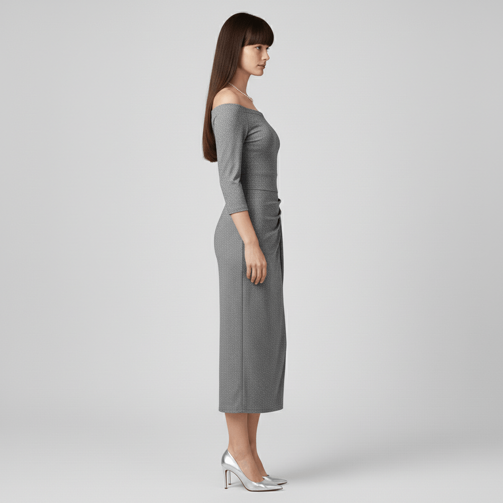 Keri Elegant Off-Shoulder Wedding Guest Dress