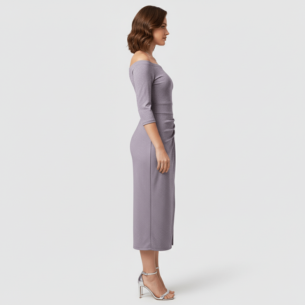 Keri Elegant Off-Shoulder Wedding Guest Dress