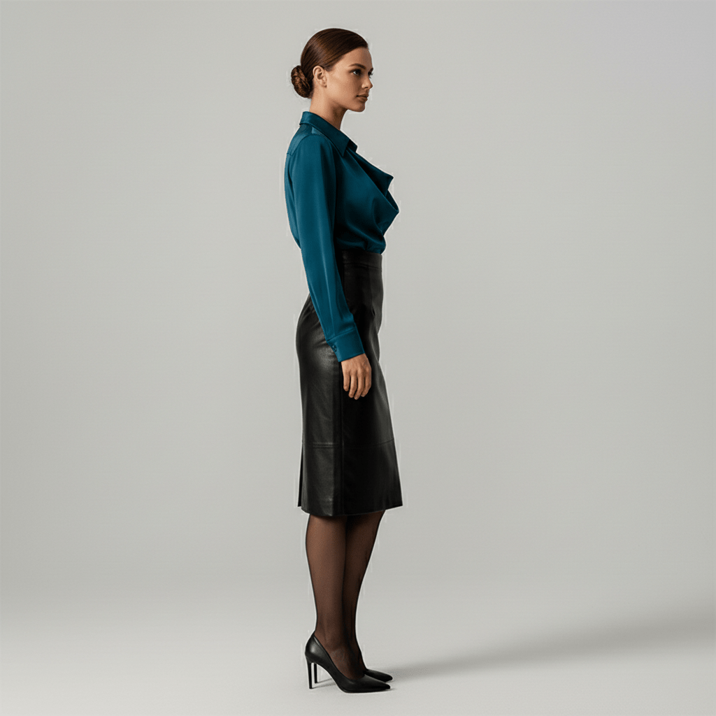 Lenora Cowl Neck Blouse with Long Sleeves for Women