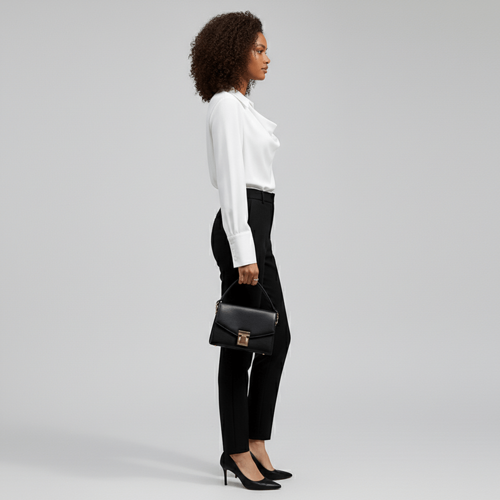 Lenora Cowl Neck Blouse with Long Sleeves for Women