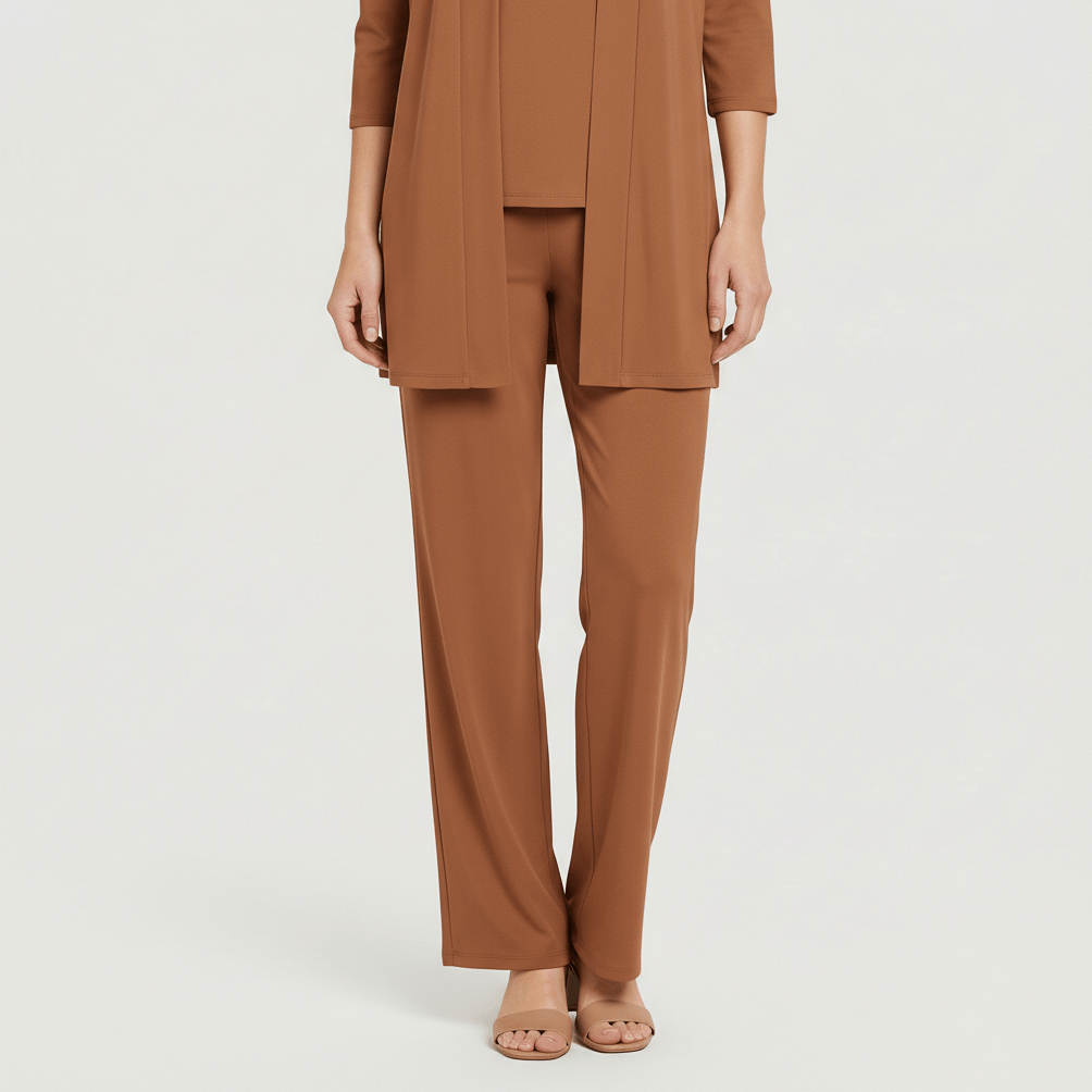 Ruth Two Piece Set Open Front Cardigan and Wide-Leg