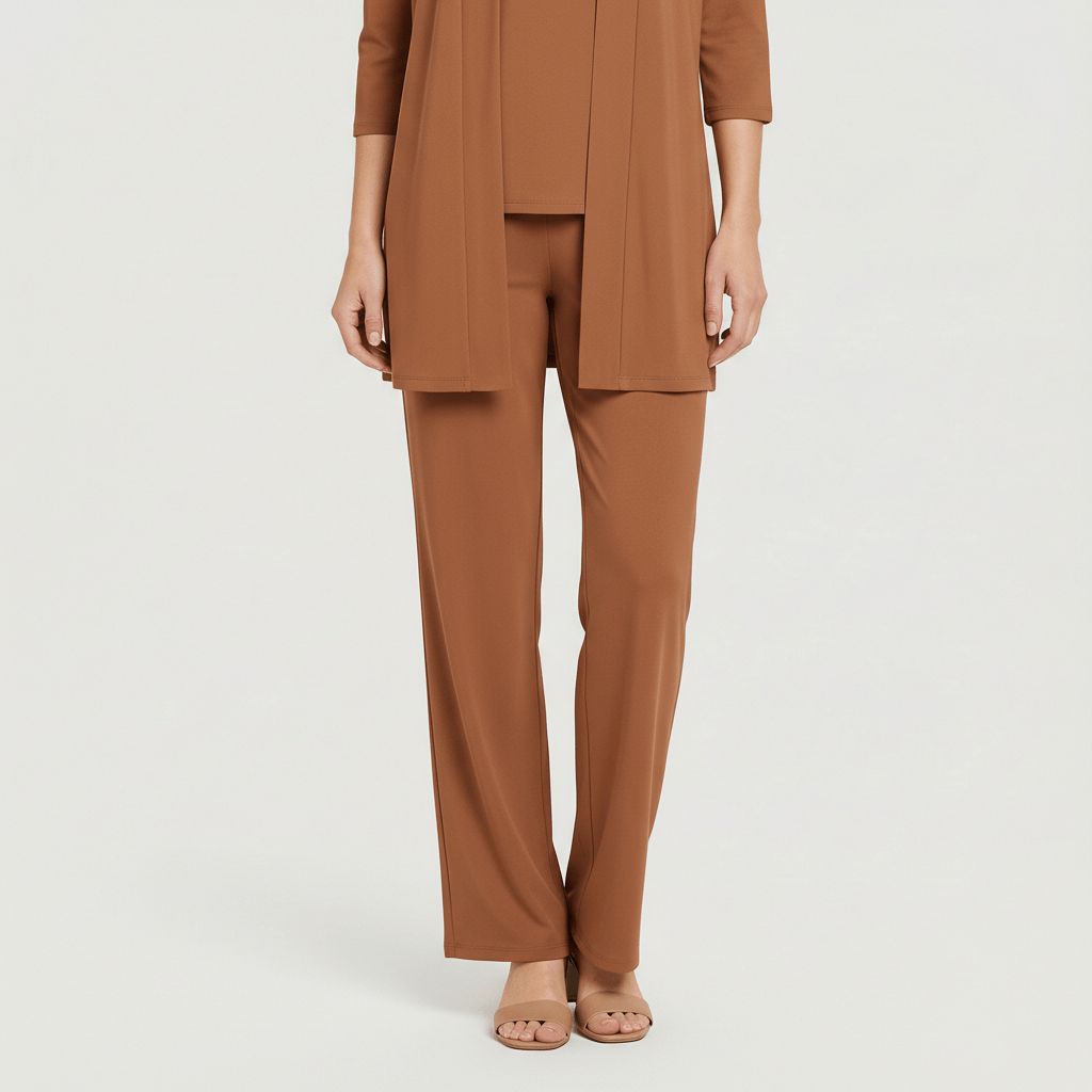 Ruth Two Piece Set Open Front Cardigan and Wide-Leg