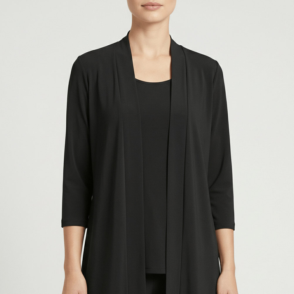 Ruth Two Piece Set Open Front Cardigan and Wide-Leg
