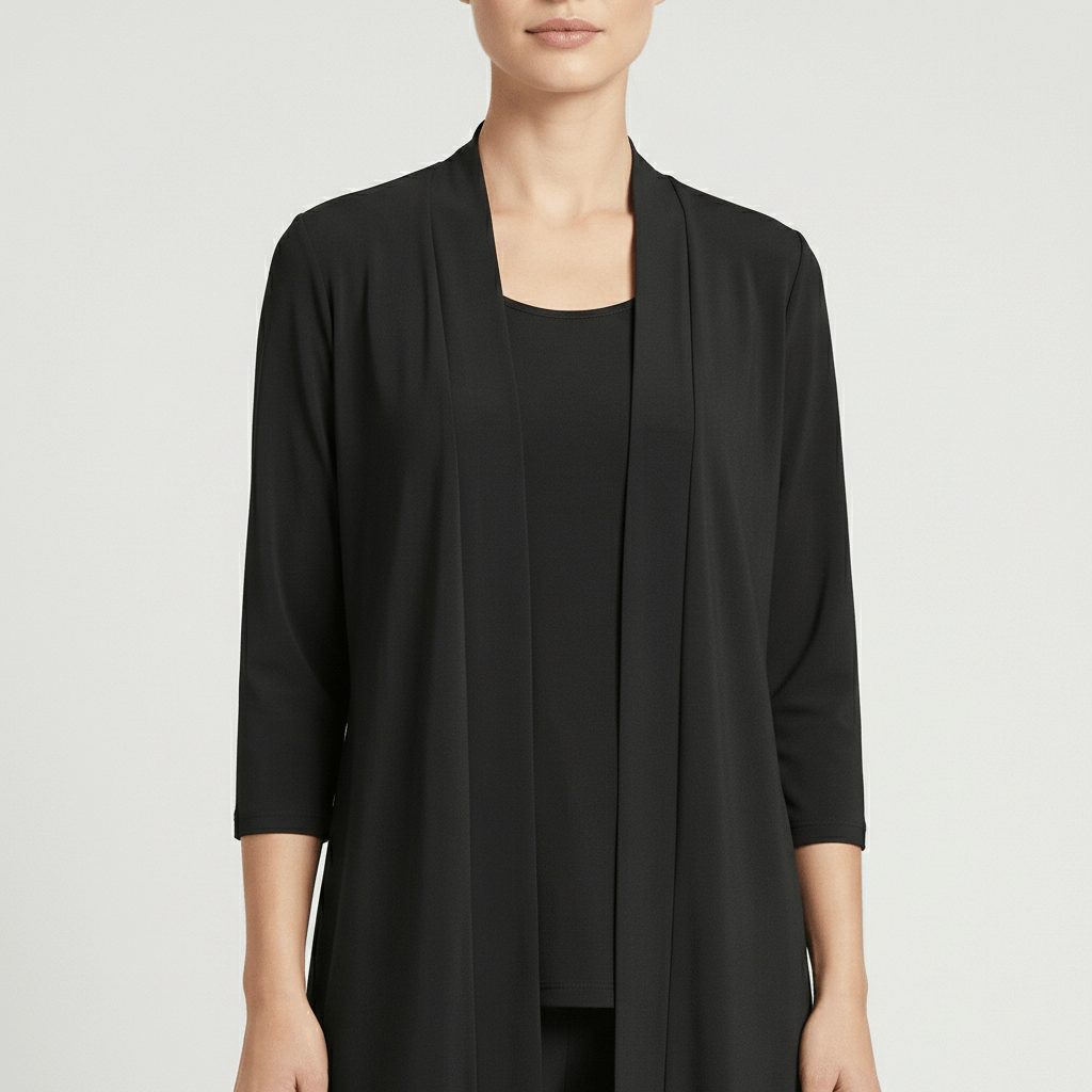 Ruth Two Piece Set Open Front Cardigan and Wide-Leg