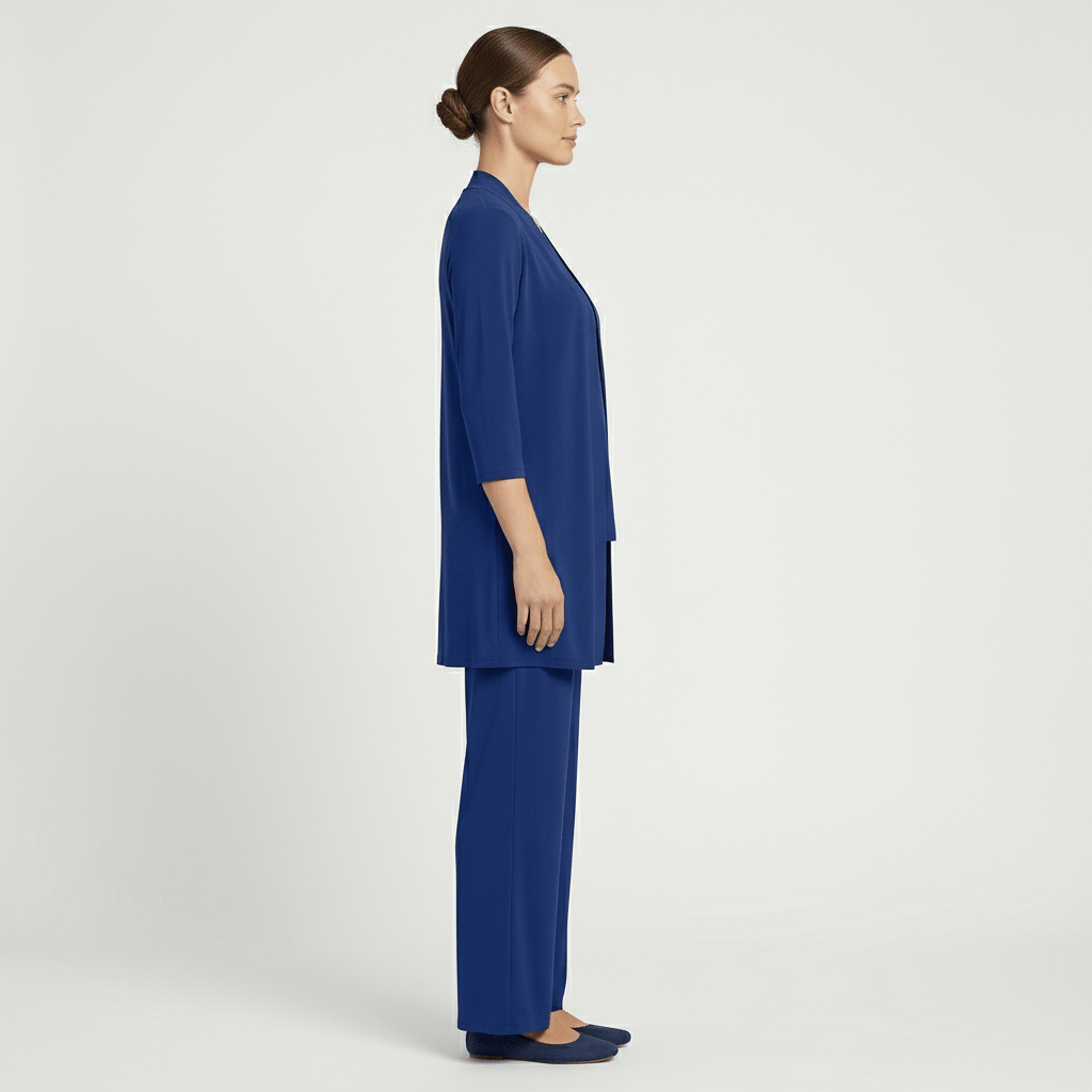 Ruth Two Piece Set Open Front Cardigan and Wide-Leg