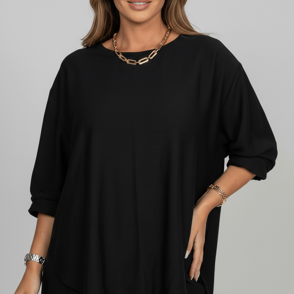 Susannah Two Piece Set Loose Top and Wide Leg Pants