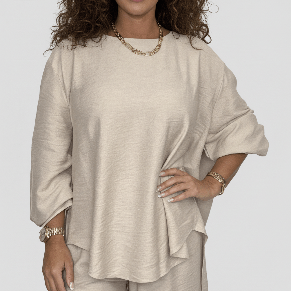 Susannah Two Piece Set Loose Top and Wide Leg Pants