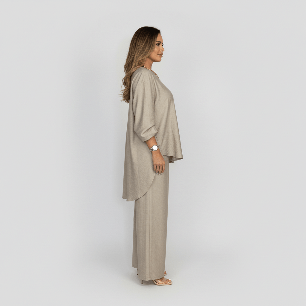 Susannah Two Piece Set Loose Top and Wide Leg Pants