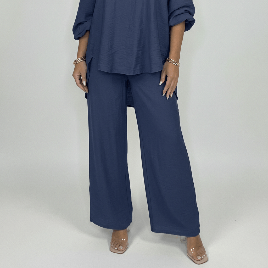 Susannah Two Piece Set Loose Top and Wide Leg Pants