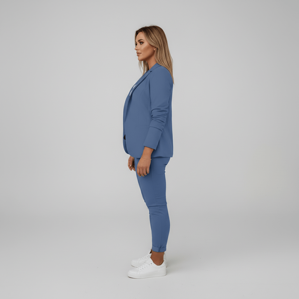 Zoya Two Piece Set Blazer and Jogger Pants for Women